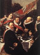 Banquet of the Officers of the St George Civic Guard (detail) HALS, Frans